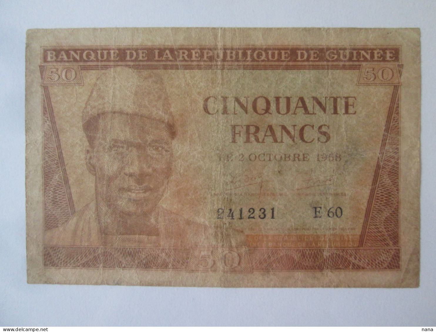 Rare! Guinea 50 Francs 1958 Banknote,see Pictures - Guinée