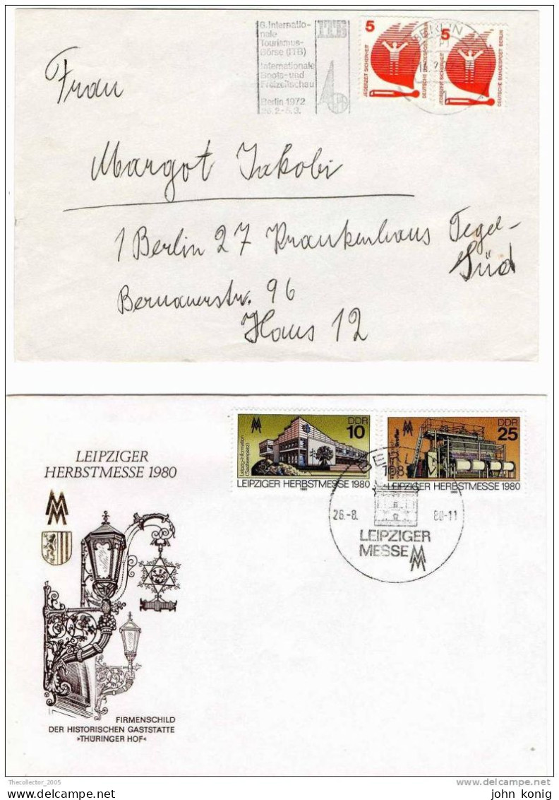 2 X FDC - FIRST DAY-PRIMO GIORNO - GERMANY-GERMANIA - 1971-1980