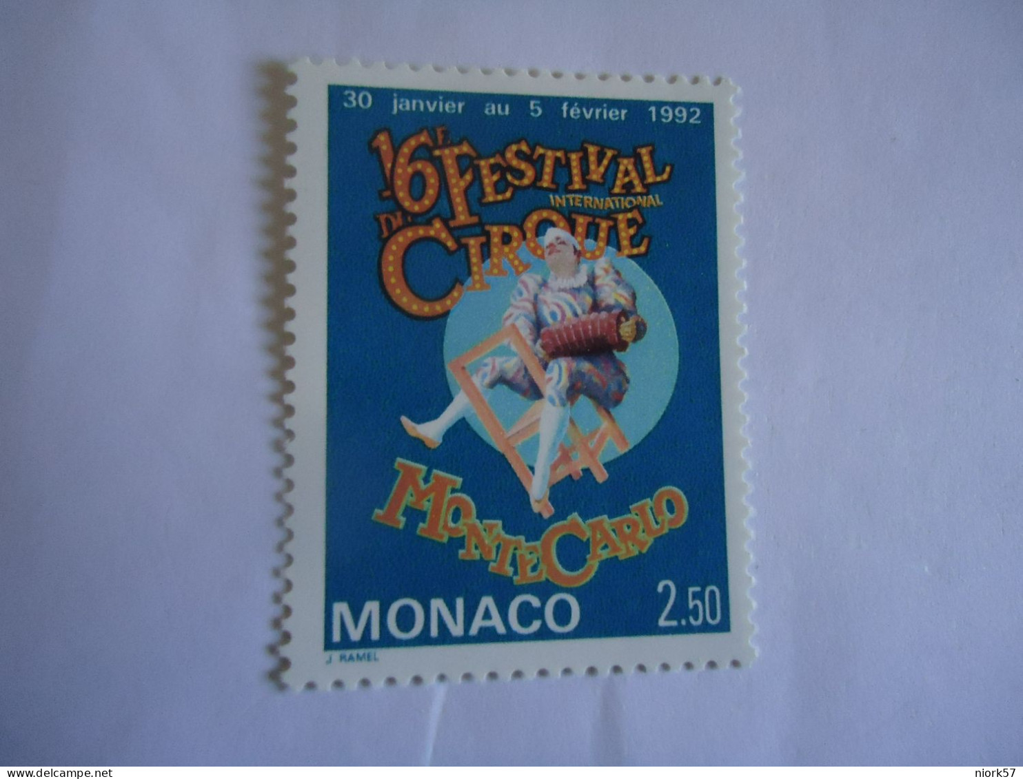 MONACO STAMPS MNH  1992  FESTIVAL    CIRQUE - Other & Unclassified