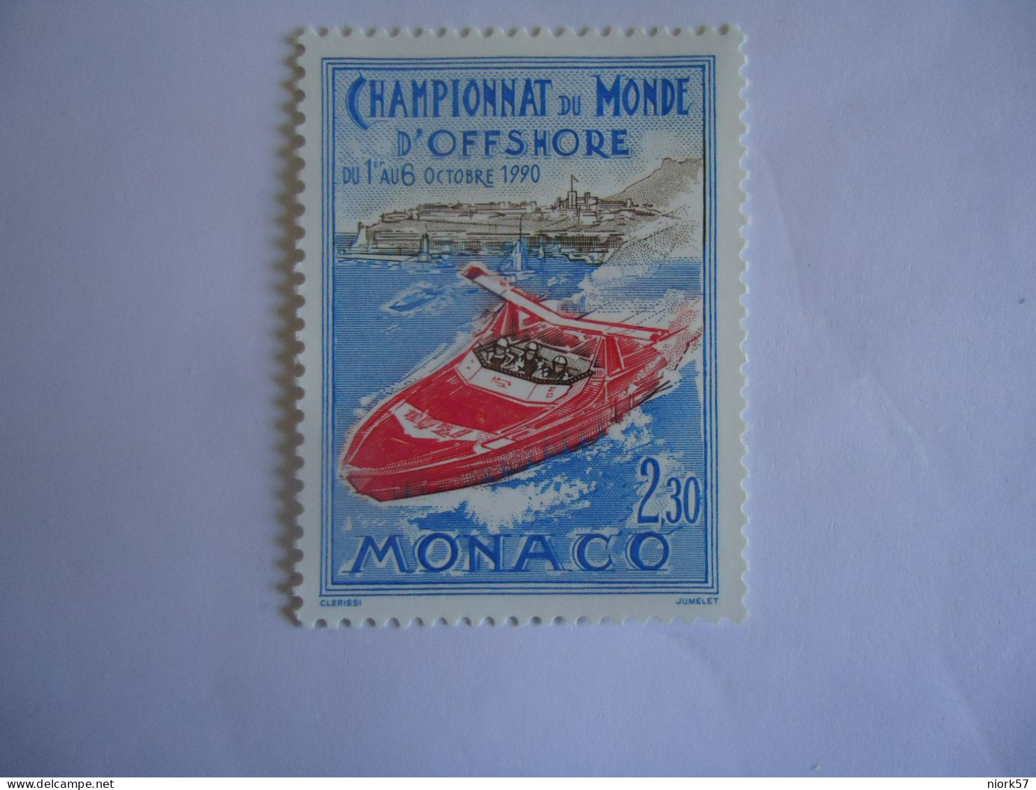 MONACO MNH STAMPS   FESTIVAL   BOATS   CHAMPION 1990 - Other & Unclassified