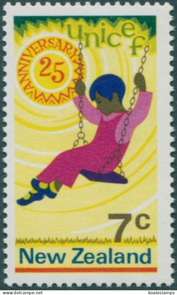 New Zealand 1971 SG956 7c UNICEF MNH - Other & Unclassified