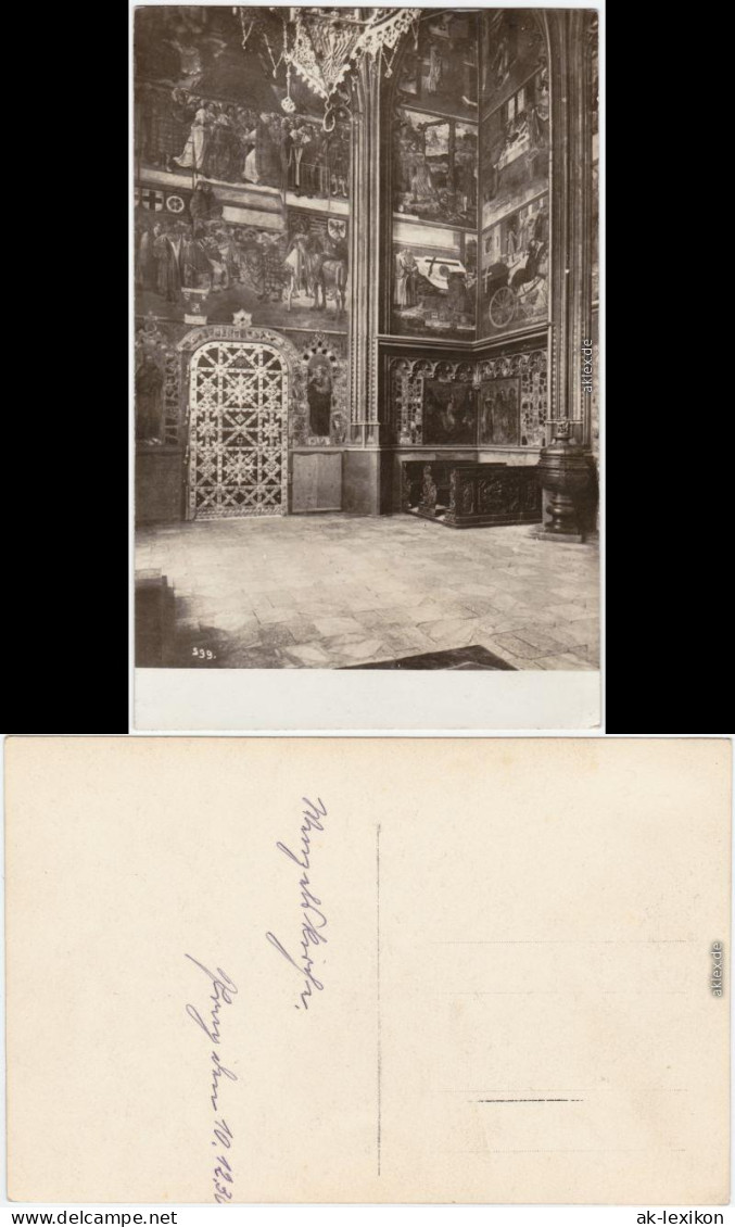 Prag Praha Fresken In Der St. Wenzels-Kapelle, St.Veitsdom 1930 Privatfoto - Tchéquie