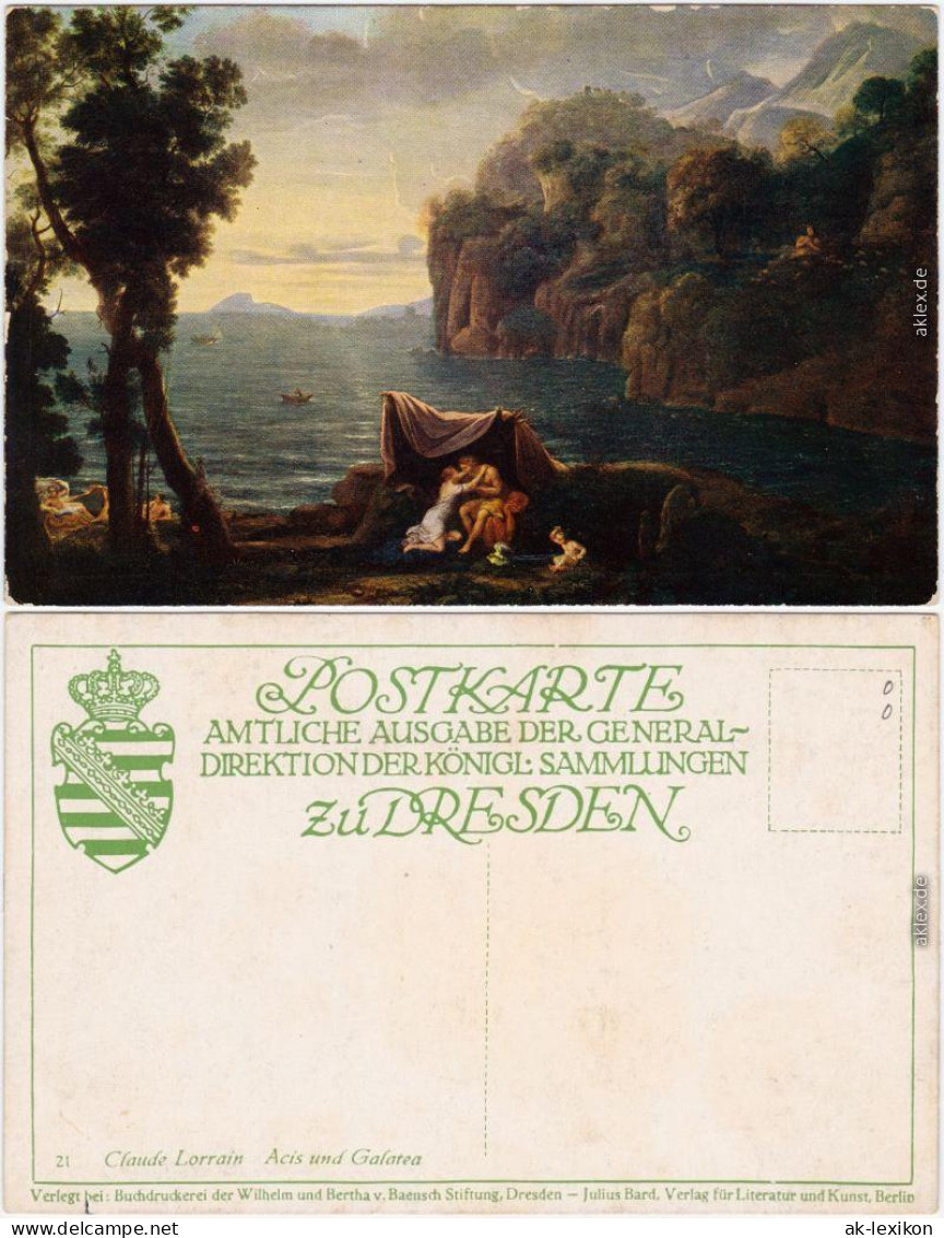 Ansichtskarte  Claude Lorrain - Acis Und Galatea 1913 - Malerei & Gemälde