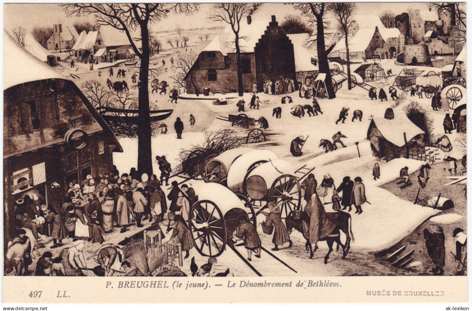  Le Denombrement De Bethlèem/Die Volkszählung In Bethlehem 1926 - Pintura & Cuadros
