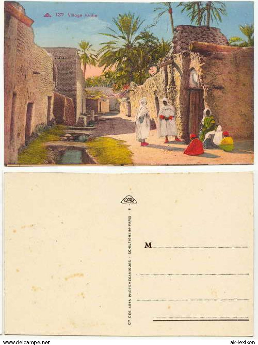 Postcard Biskra بسكرة Biskira Village Arabe/Algerien Dorf 1916 - Biskra
