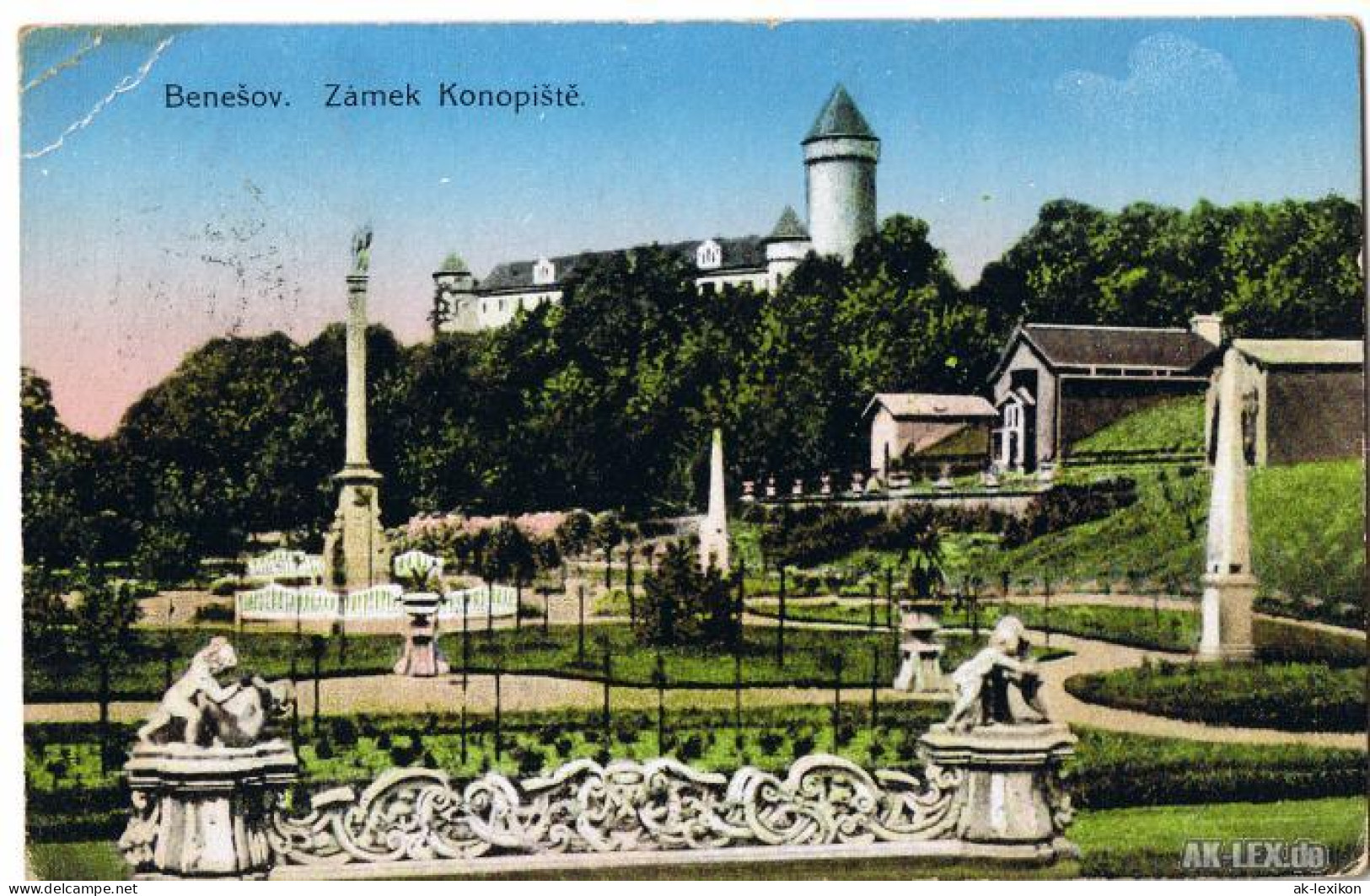 Konopiště-Beneschau Benešov Schloss Konopischt (Zamek Konopiště) Gel. 1916 - Tchéquie