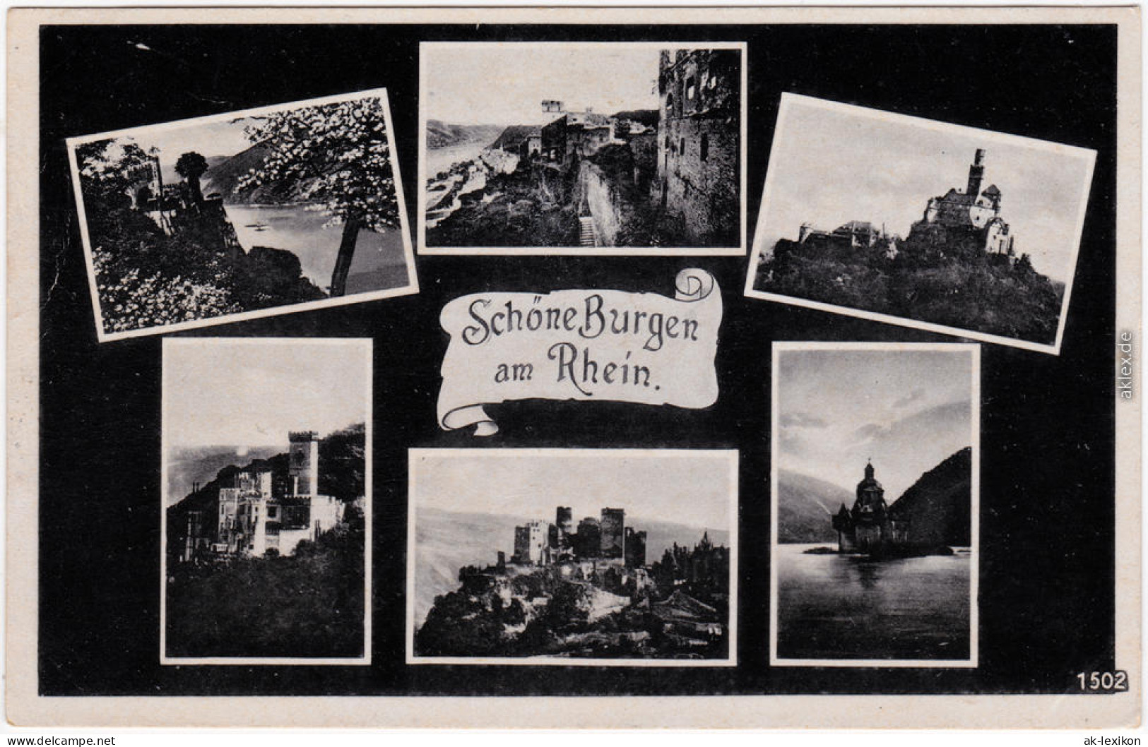 Rüdesheim (Rhein) Schöne Burgen Am Rhein Foto Ansichtskarte 1931 - Unclassified