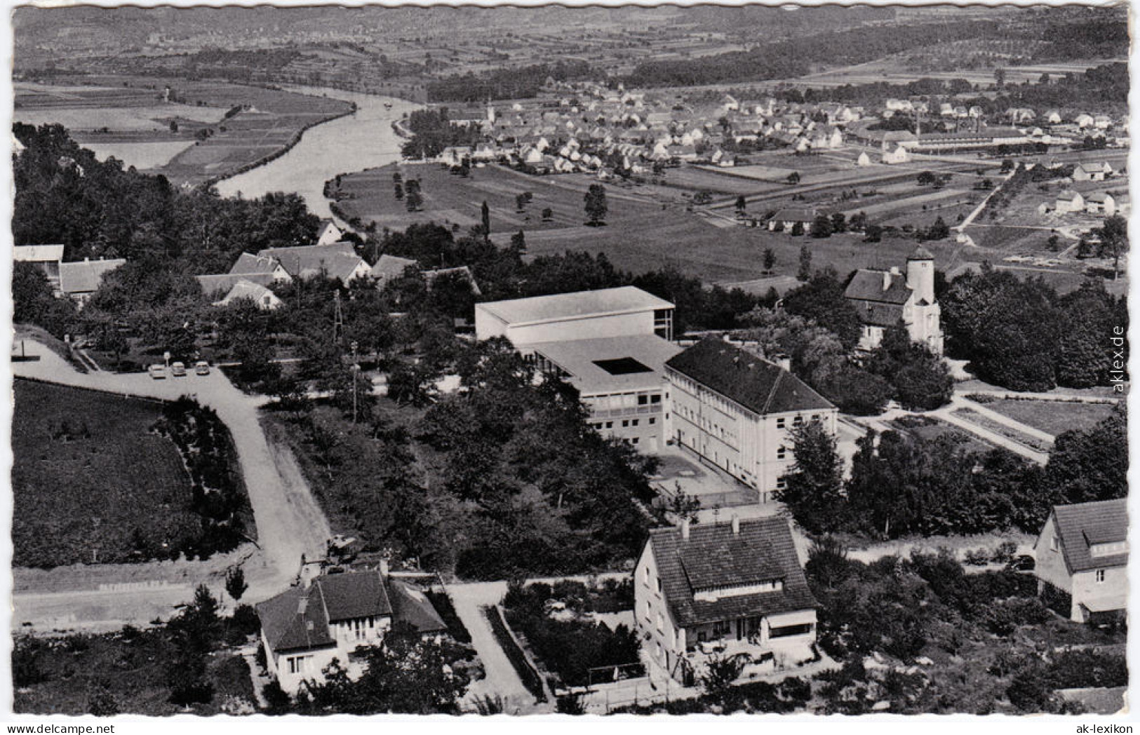 Luftbild Bad Wimpfen Kurviertel Luftaufnahme  Ansichtskarte LK Heilbronn  1965 - Bad Wimpfen
