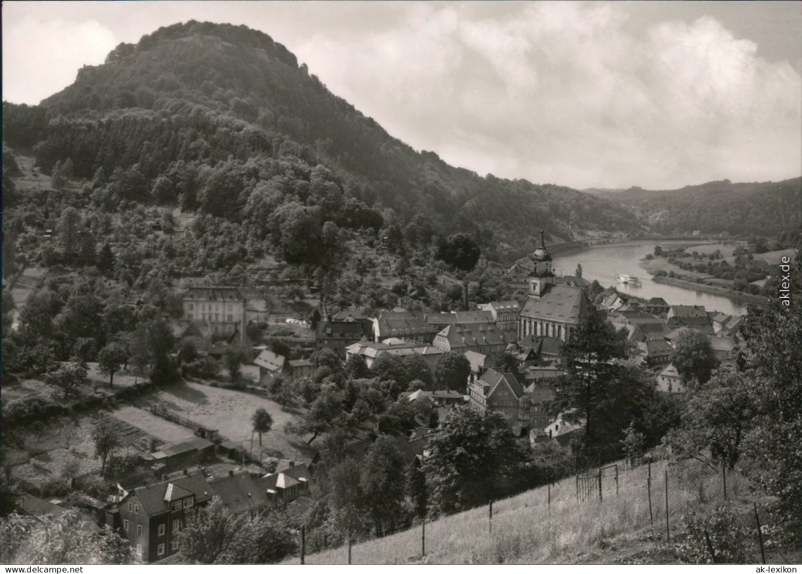 Königstein (Sächsische Schweiz) Panorama-Ansicht Foto Ansichtskarte 1969 - Koenigstein (Saechs. Schw.)