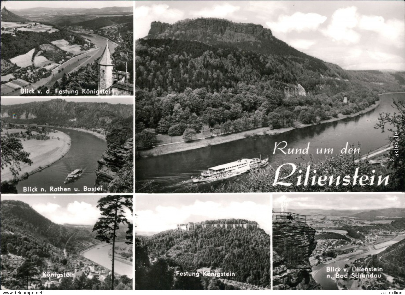 Königstein (Sächsische Schweiz)  Ansichten Umland Foto Ansichtskarte  1977 - Koenigstein (Saechs. Schw.)