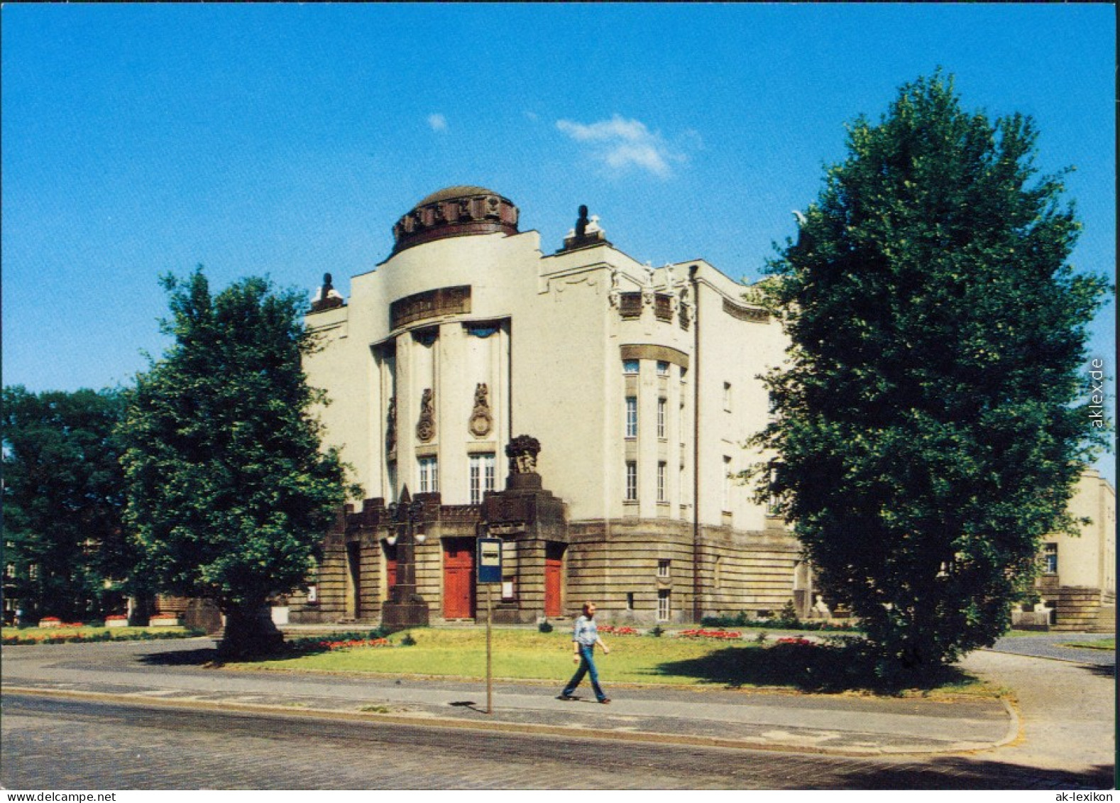 Cottbus Cho&#263;ebuz Blick Auf Das Stadttheater - Sommerlicher Tag 1988 - Cottbus