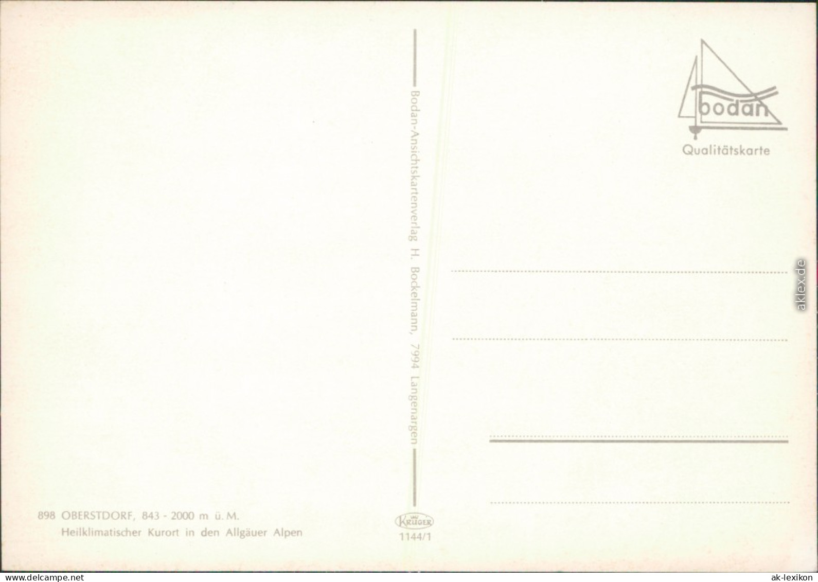 Oberstdorf (Allgäu) Panorama-Ansichten, Landkarten-Ansichtskarten 1999 - Oberstdorf