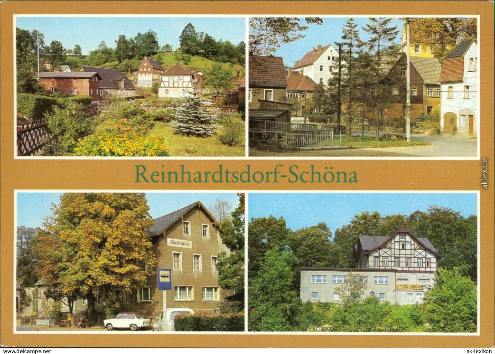 Reinhardtsdorf Schöna Teilanischten, Gasthaus "Zur Hoffnung", Hotel   1982 - Schöna