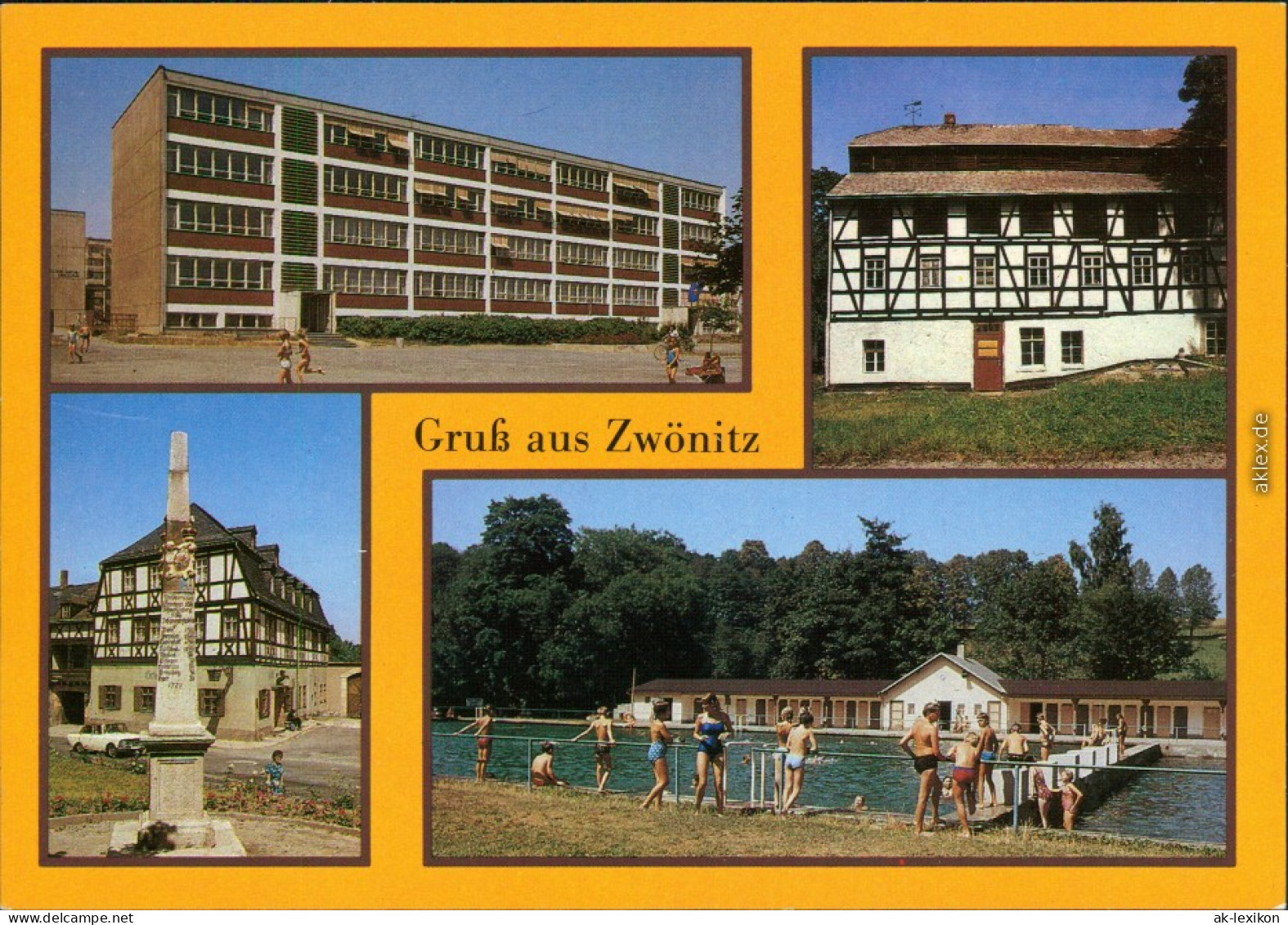 Zwönitz Erzgebirge Oberschule, Technische Museum "Wintermannmühle" 1986 - Zwönitz