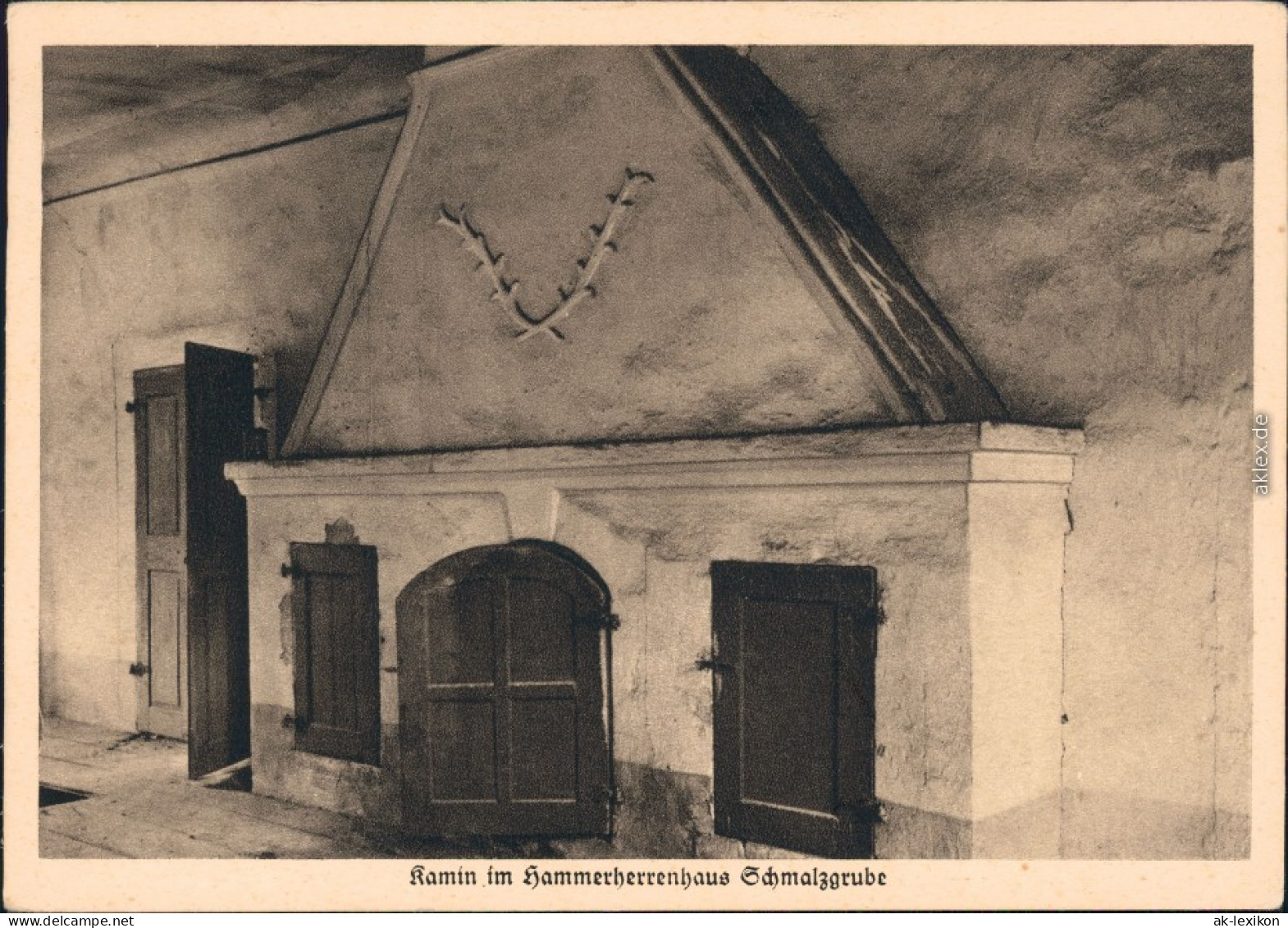 Schmalzgrube-Jöhstadt (Erzgebirge) Kamin Im Hammerherrenhaus 1928 - Jöhstadt