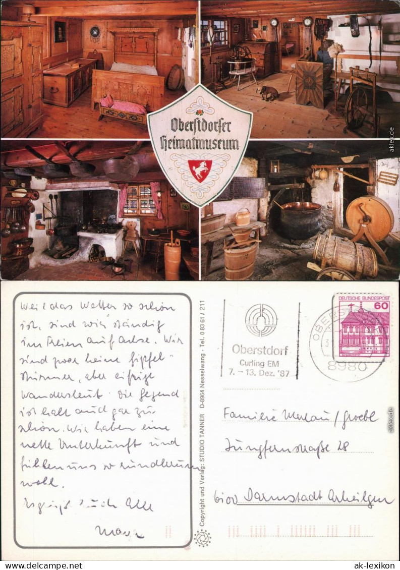 Ansichtskarte Oberstdorf (Allgäu) Heimatmuseum 1987 - Oberstdorf