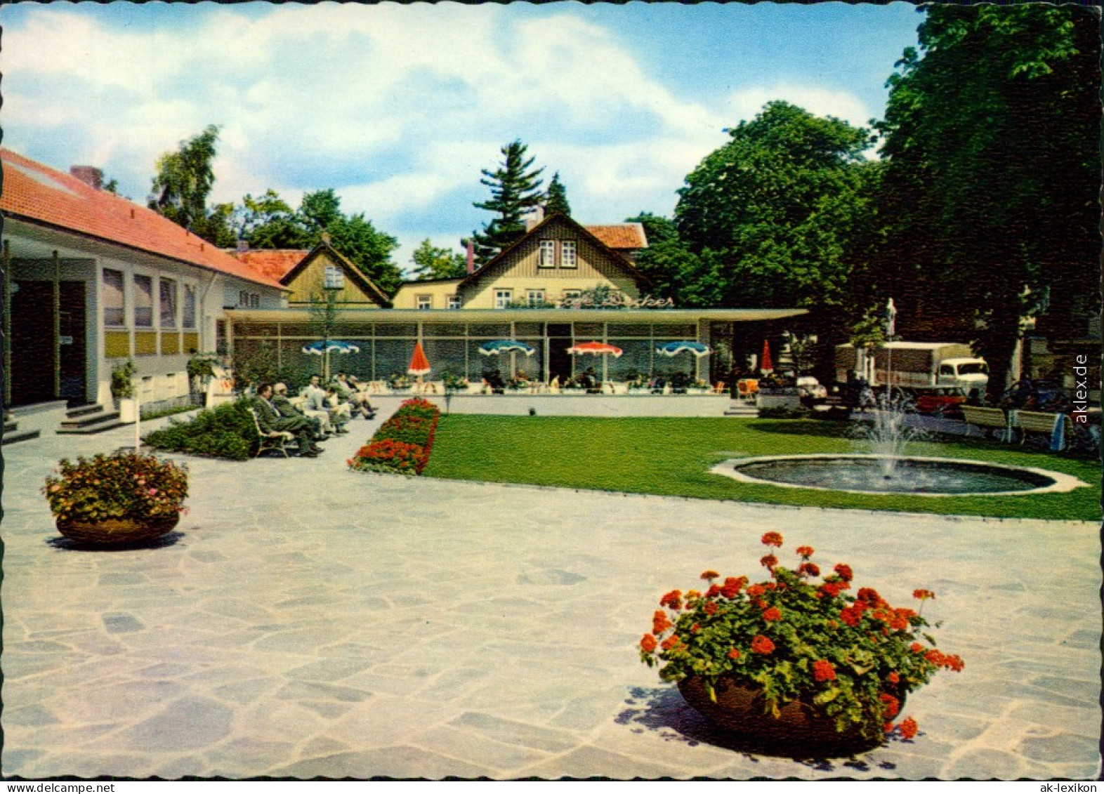 Ansichtskarte Bad Harzburg Kurverwaltung Und Café Decker 1961 - Bad Harzburg