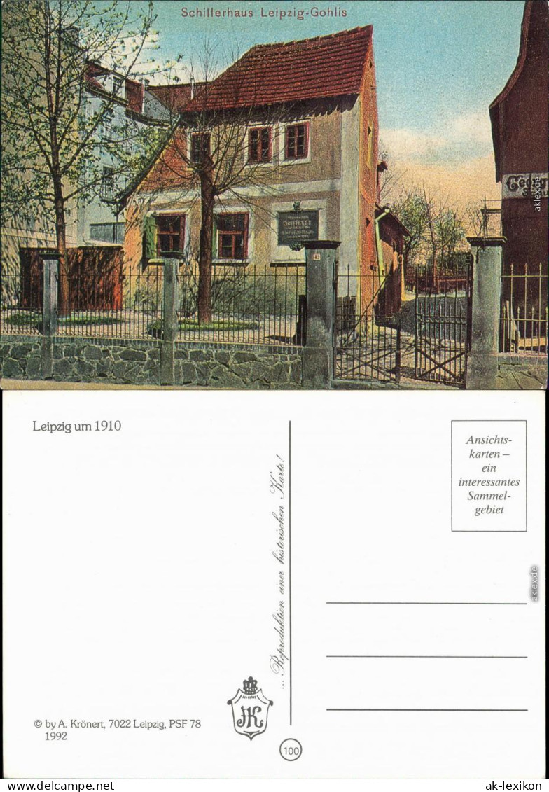 Ansichtskarte Gohlis-Leipzig Schillerhaus 1992 - Leipzig