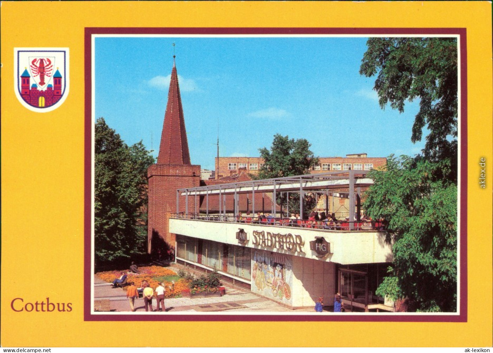 Ansichtskarte Cottbus Choćebuz HO-Gaststätte "Am Stadttor" Xx 1988 - Cottbus