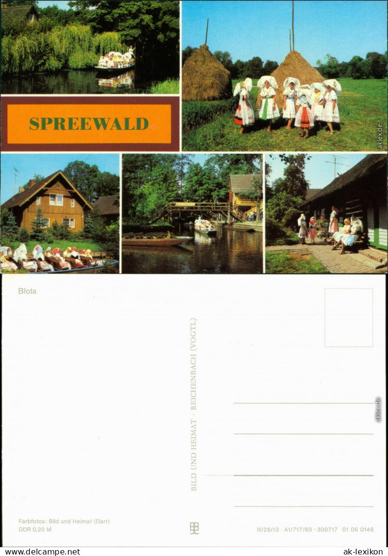 Ansichtskarte Lübbenau (Spreewald) Lubnjow Frauen In Tracht, Kahnfahrten 1983 - Luebbenau