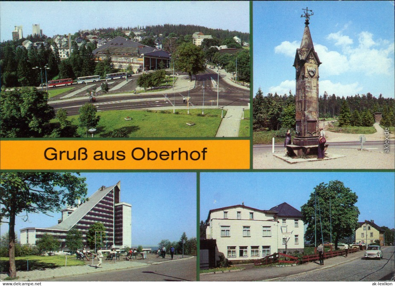 Oberhof (Thüringen) Gaststättenkomplex Oberer Hof, Am Rondell,  1989 - Oberhof