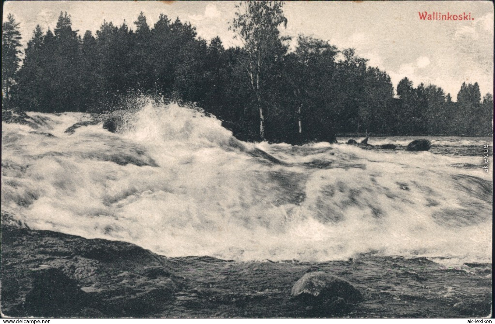 Ansichtskarte Kouvola Wallinkoski Kymmenedalen : Suomi Kymenlaakso 1914 - Finland