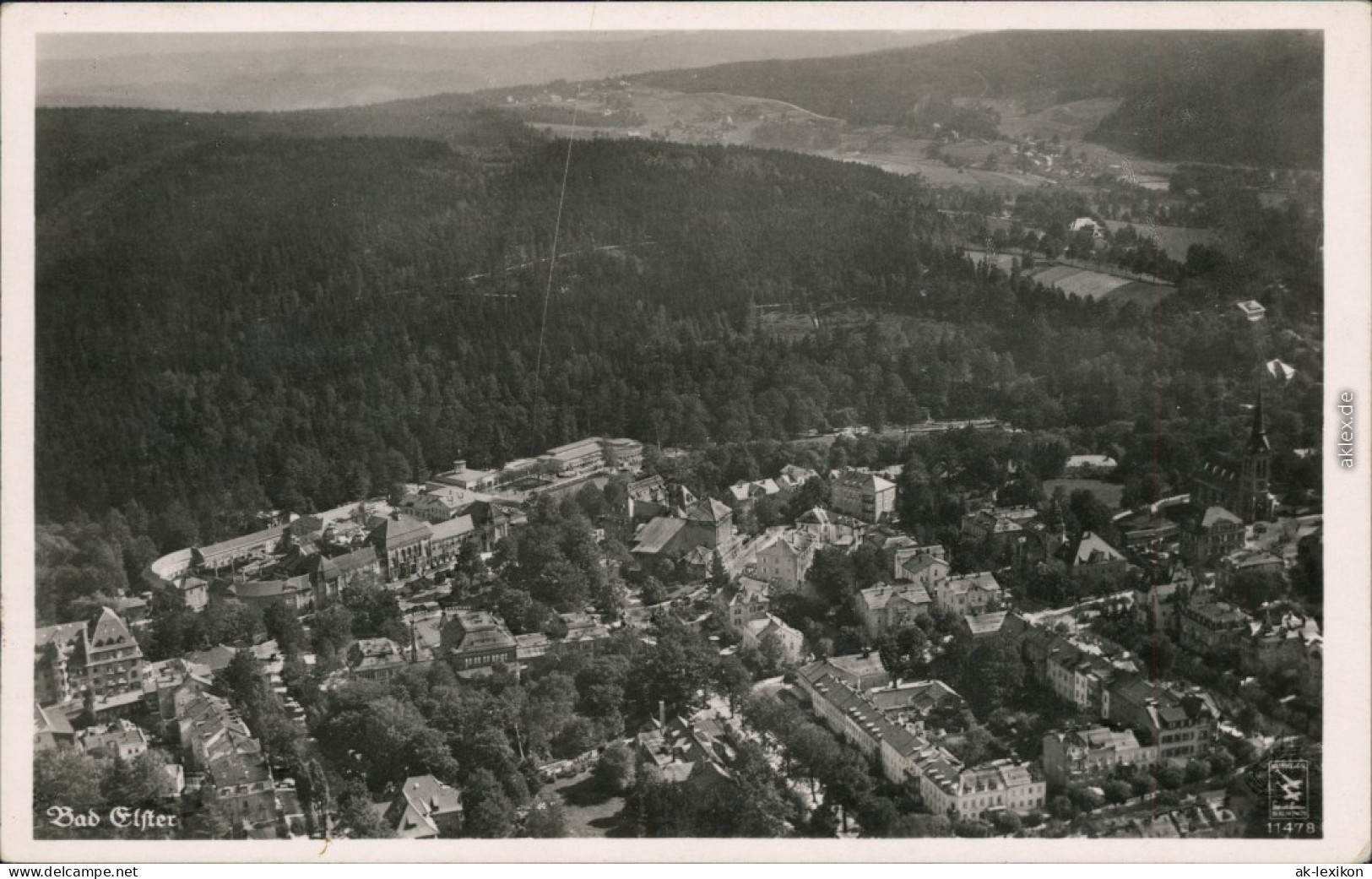 Ansichtskarte Bad Elster Luftaufnahme 1942 - Bad Elster