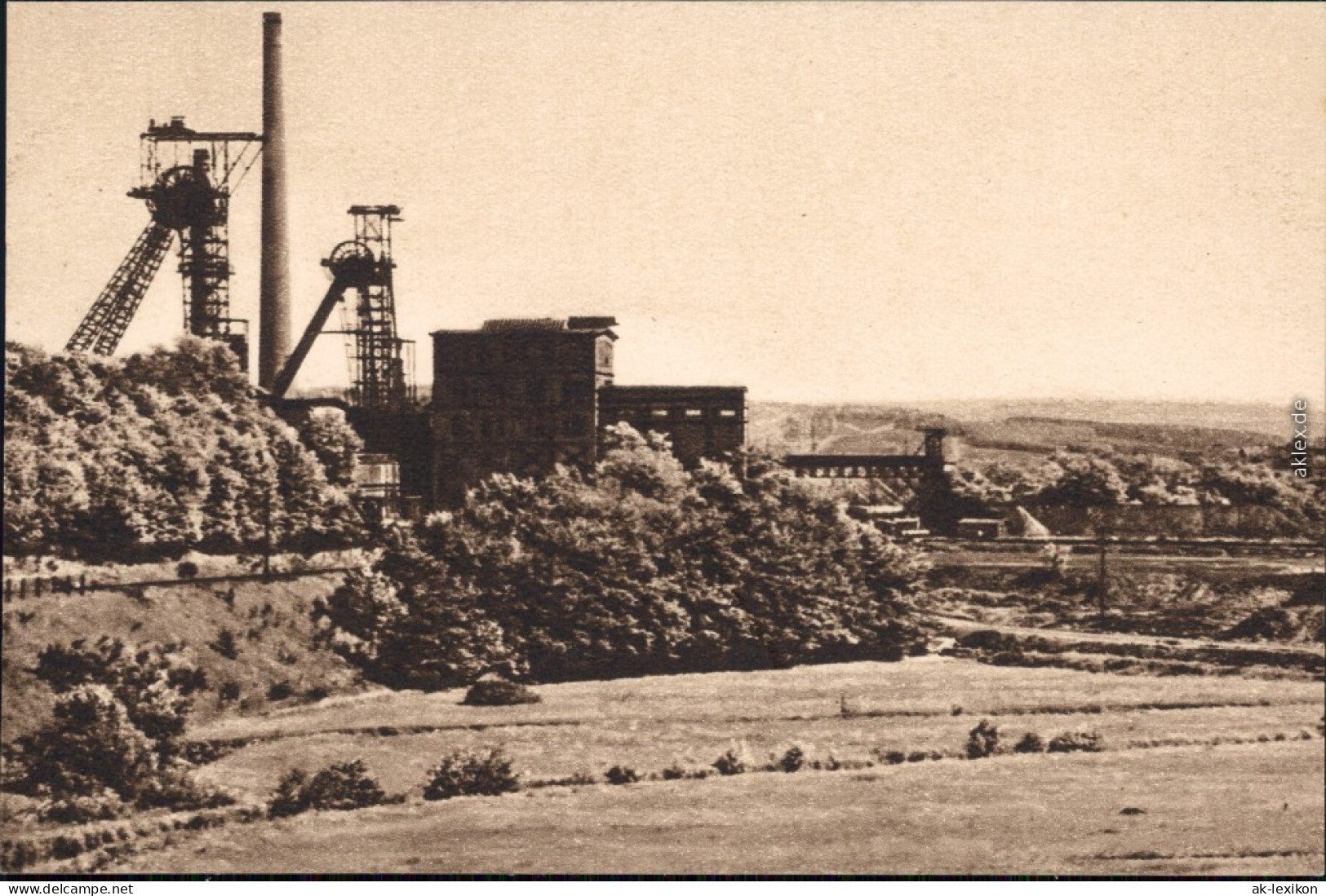 Ansichtskarte Klarenthal-Saarbrücken Grube Velsen 1935  - Saarbruecken