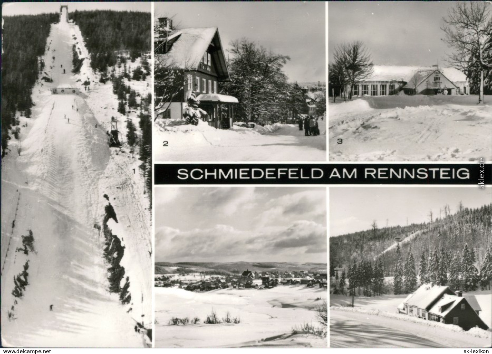 Schmiedefeld (Rennsteig) Walter-Ulbricht-Schanze  Vessertal, Film-Bühne,  1982 - Schmiedefeld