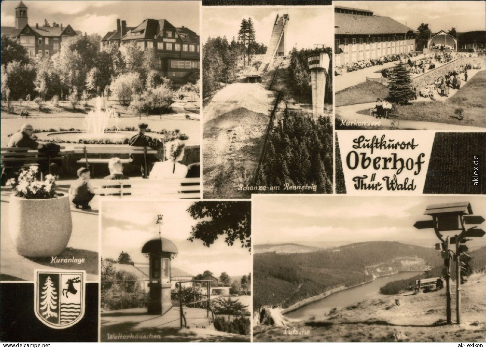 Oberhof (Thüringen) Kuranlagen, Sprungschanze Und Ausblick 1969  - Oberhof