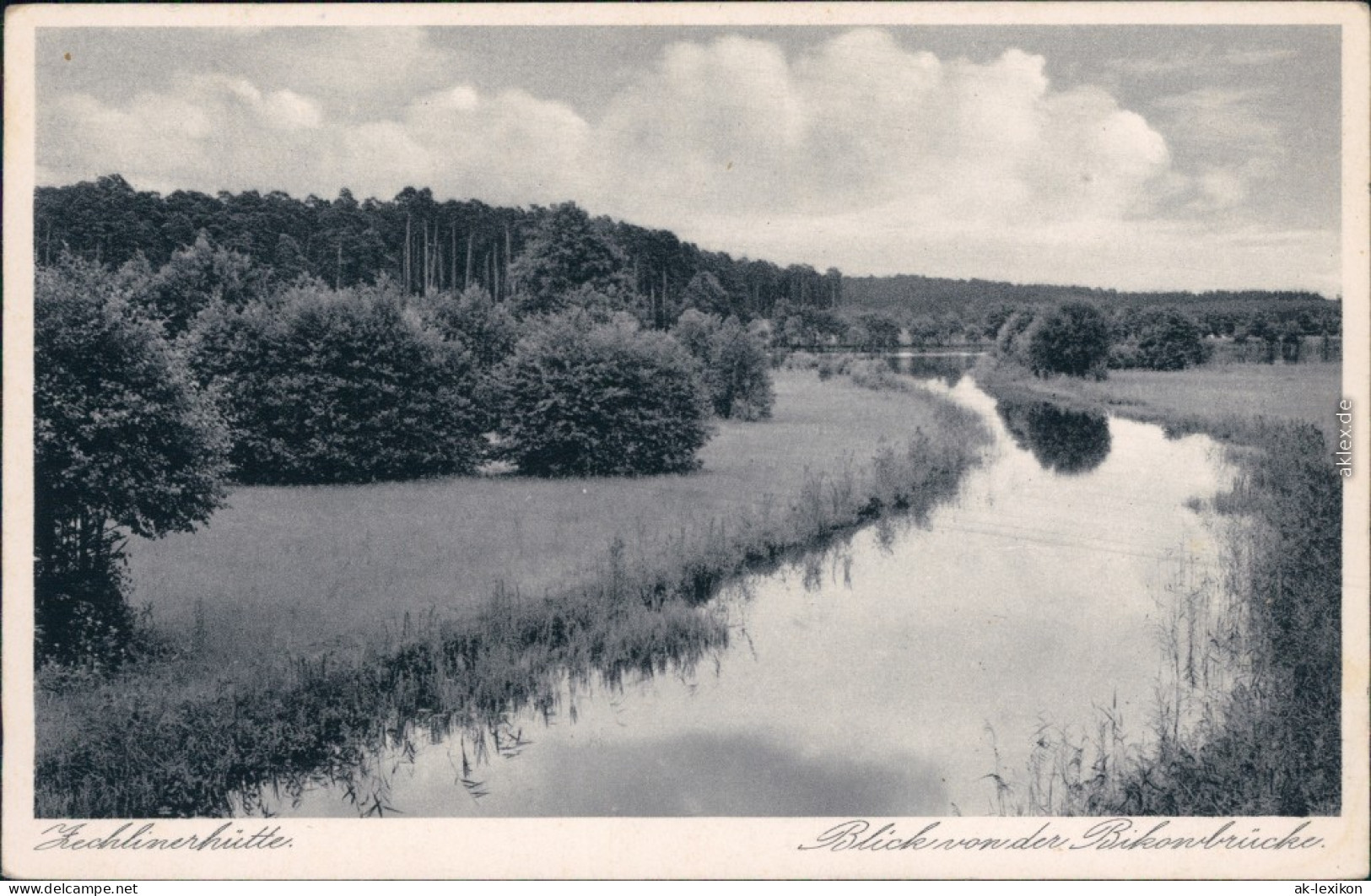 Ansichtskarte Zechlinerhütte-Rheinsberg Blick Von Der Bikonbrücke 1928  - Zechlinerhütte