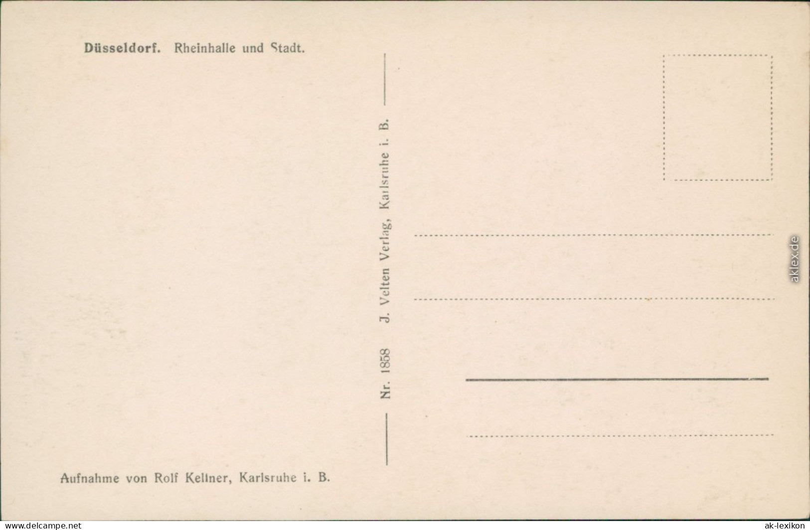 Ansichtskarte Düsseldorf Rheinhalle Und Stadt 1930  - Düsseldorf
