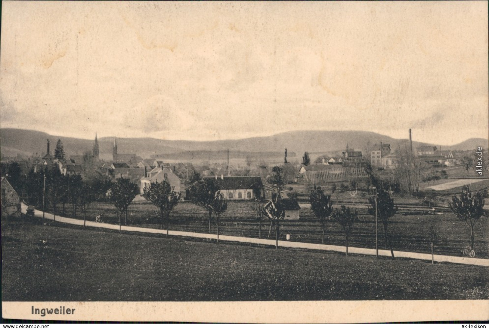 Ansichtskarte Ingweiler Ingwiller Partie An Der Stadt B Saverne Elsaß  1915 - Autres & Non Classés