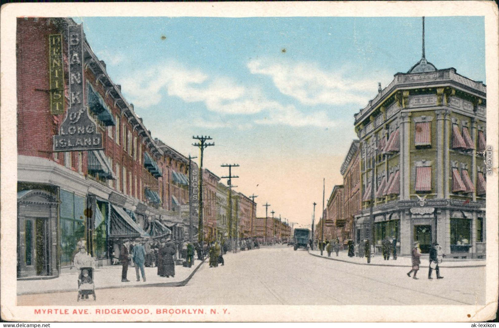 Ansichtskarte Brooklyn Myrtle Ave. (Ridewood) 1925  - Other & Unclassified