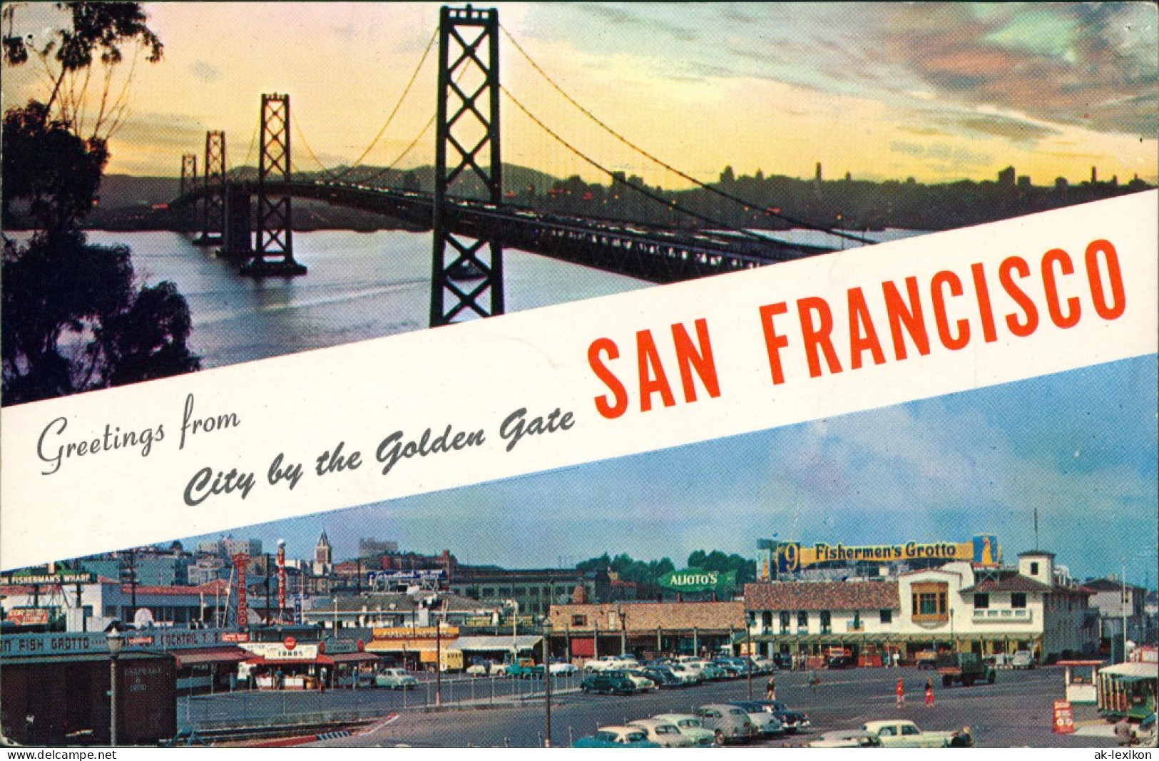 San Francisco Golden Gate Bridge, Street On Fisherman`s Grotto 1965 - Autres & Non Classés