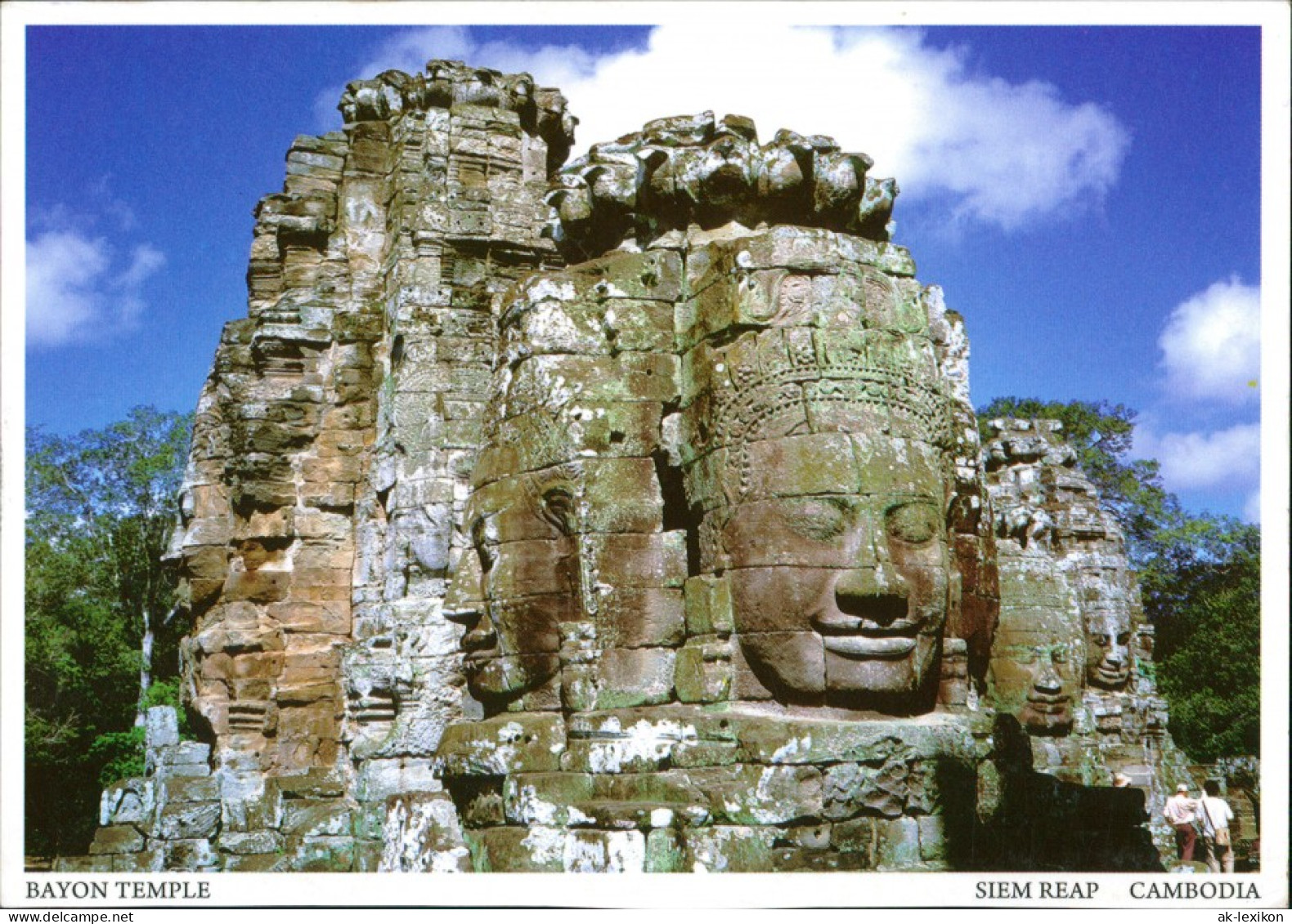 Postcard Siem Reap Bayon Temple Cambodia 2005 - Cambodge