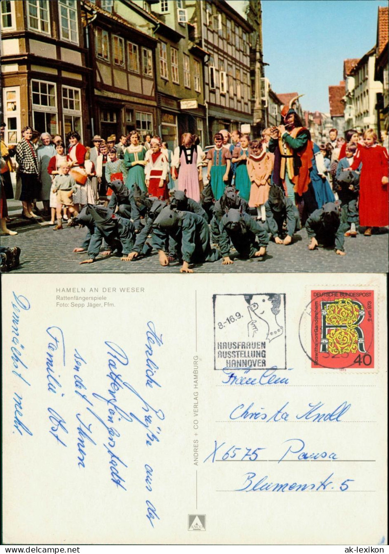 Ansichtskarte Hameln Rattenfängerspiele - Straße 1969 - Hameln (Pyrmont)