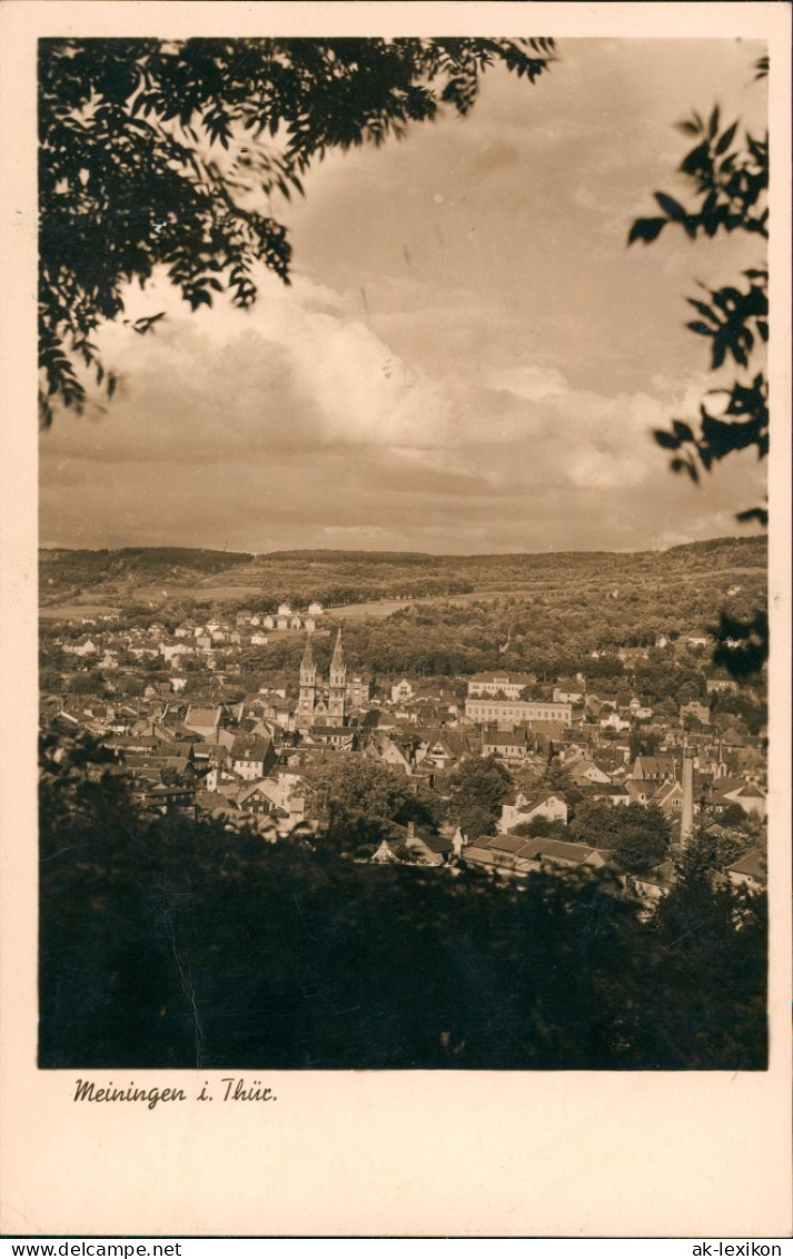 Ansichtskarte Meiningen Blick Auf Stadt Kirchtürme Panorama 1941 - Meiningen