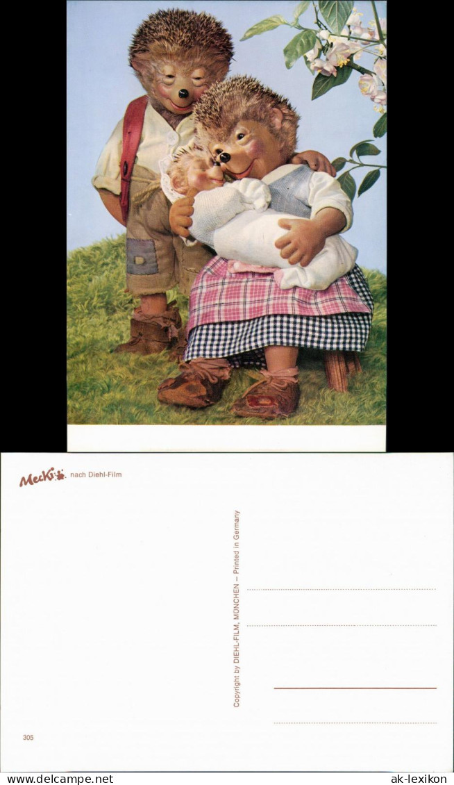 Ansichtskarte  Mecki (Diehl-Film): Baby Geburt Familienglück 1970 - Mecki