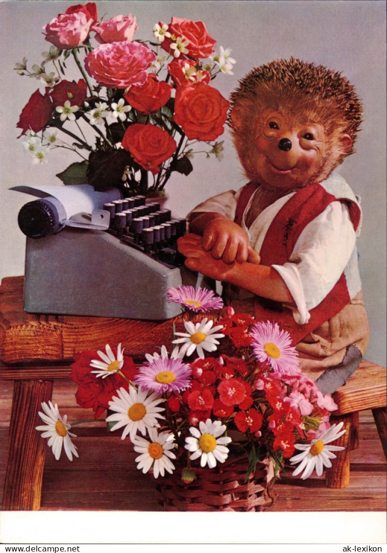 Mecki (Diehl-Film): Glückwunsche Blumensträuße Schreibmaschine 1970 - Mecki