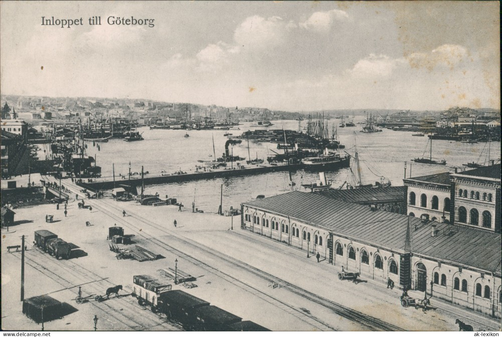 Postcard Göteborg Göteborg Stadt Und Hafen 1909 - Schweden