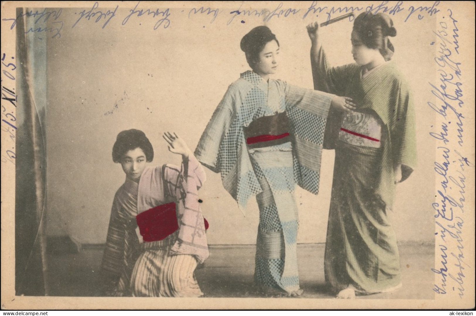 China Frauen Typen Col Foto Gel. Tsingtao Tsingtau 青岛市 Kiautschou Kolonie 1906 - Chine