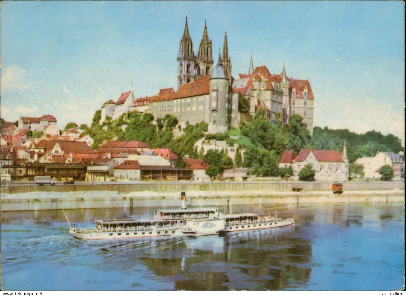 Ansichtskarte Meißen Schloss Albrechtsburg Und Dom, Elbdampfer 1964 - Meissen