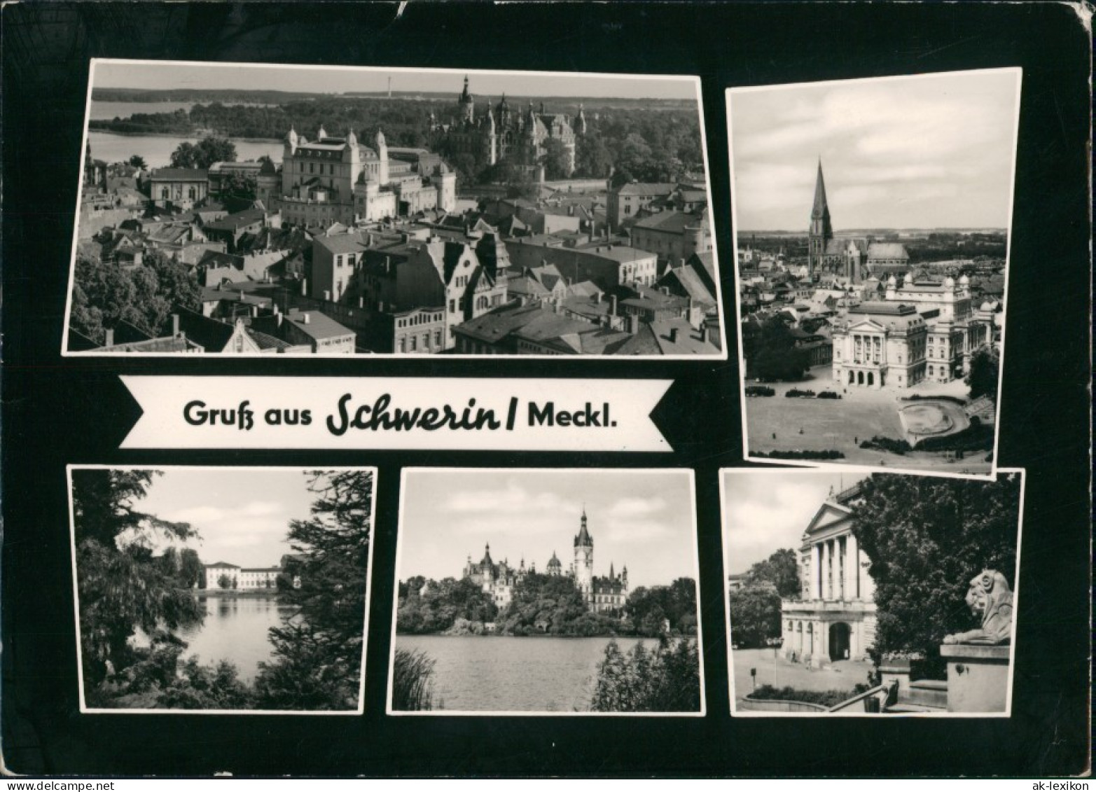 Ansichtskarte Schwerin Stadt, Schloß, Anlagen 1967 - Schwerin