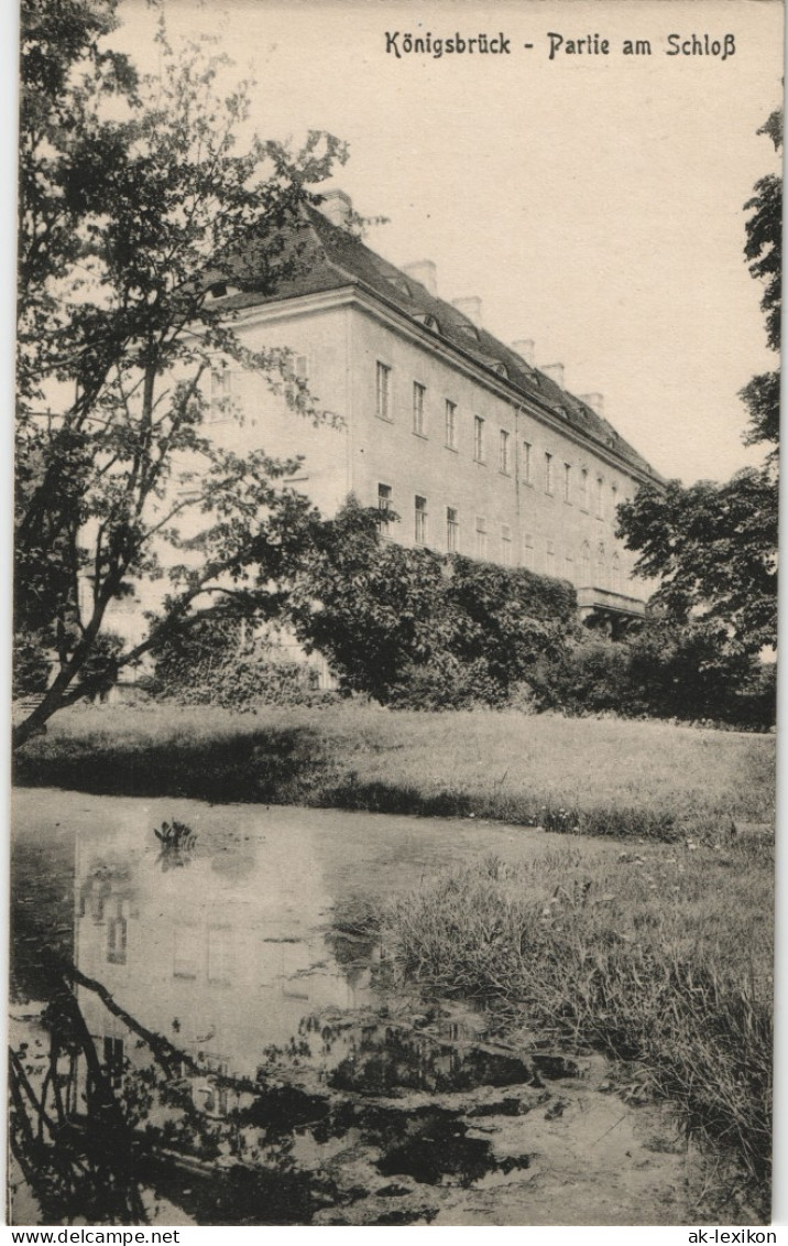 Ansichtskarte Königsbrück Kinspork Partie Am Schloß 1912 - Koenigsbrueck