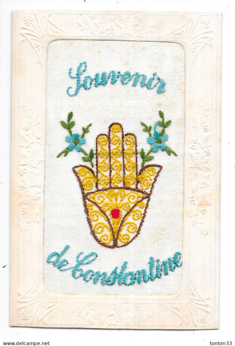 ALGERIE - SOUVENIR De CONSTANTINE -  Carte Brodée - TOUL 5 - - Konstantinopel