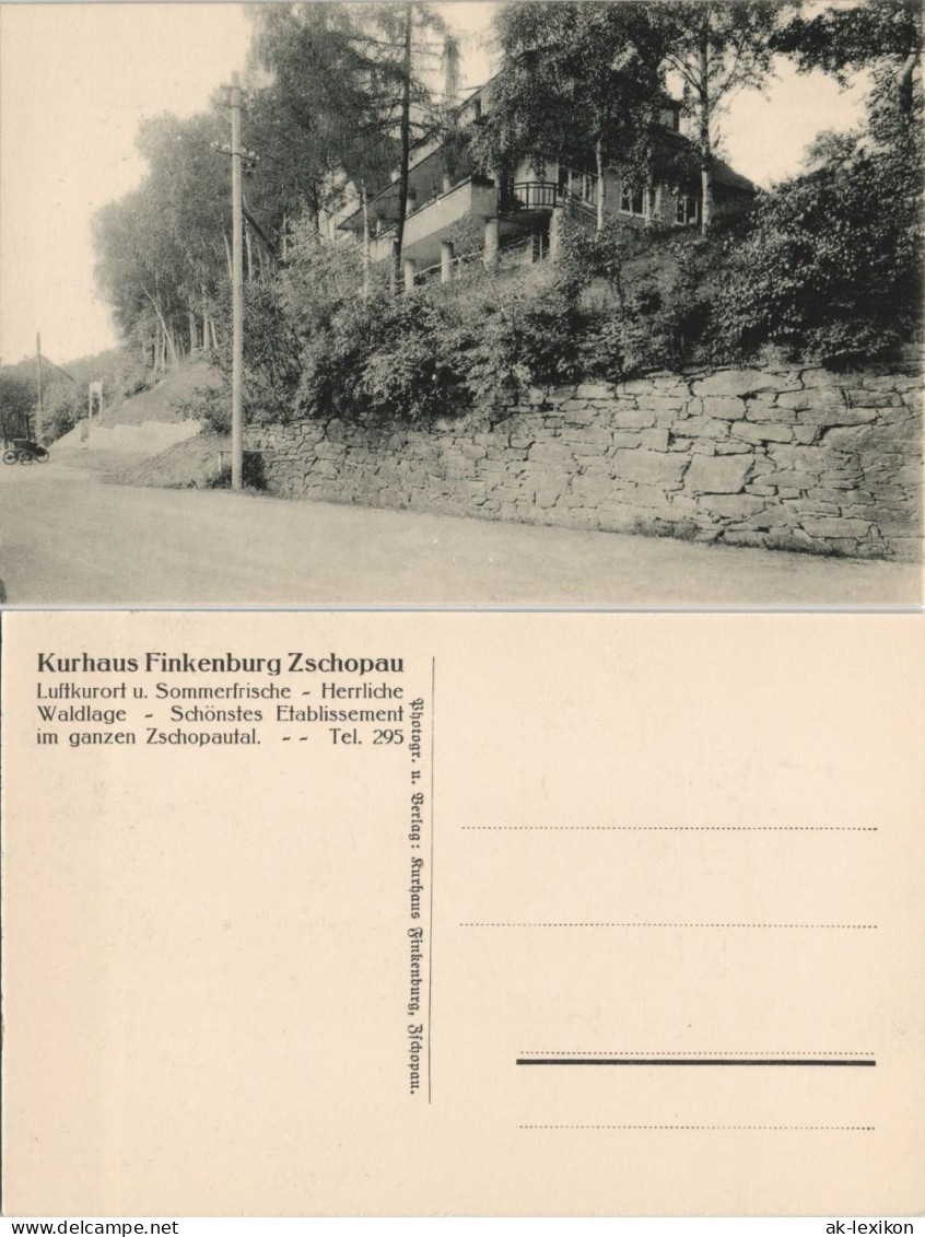 Ansichtskarte Zschopau Straßenpartie Am Kurhaus 1912 - Zschopau