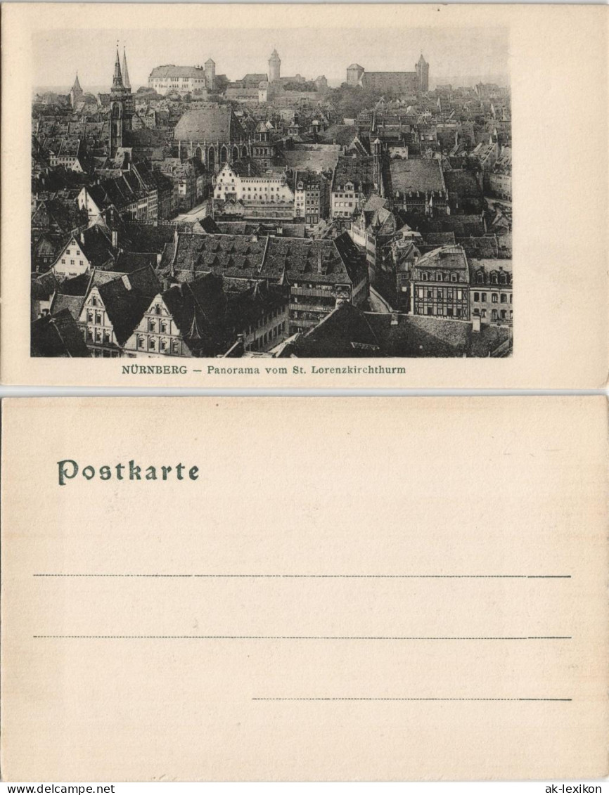 Ansichtskarte Nürnberg Panorama Vom St. Lorenzkirchturm 1913 - Nuernberg
