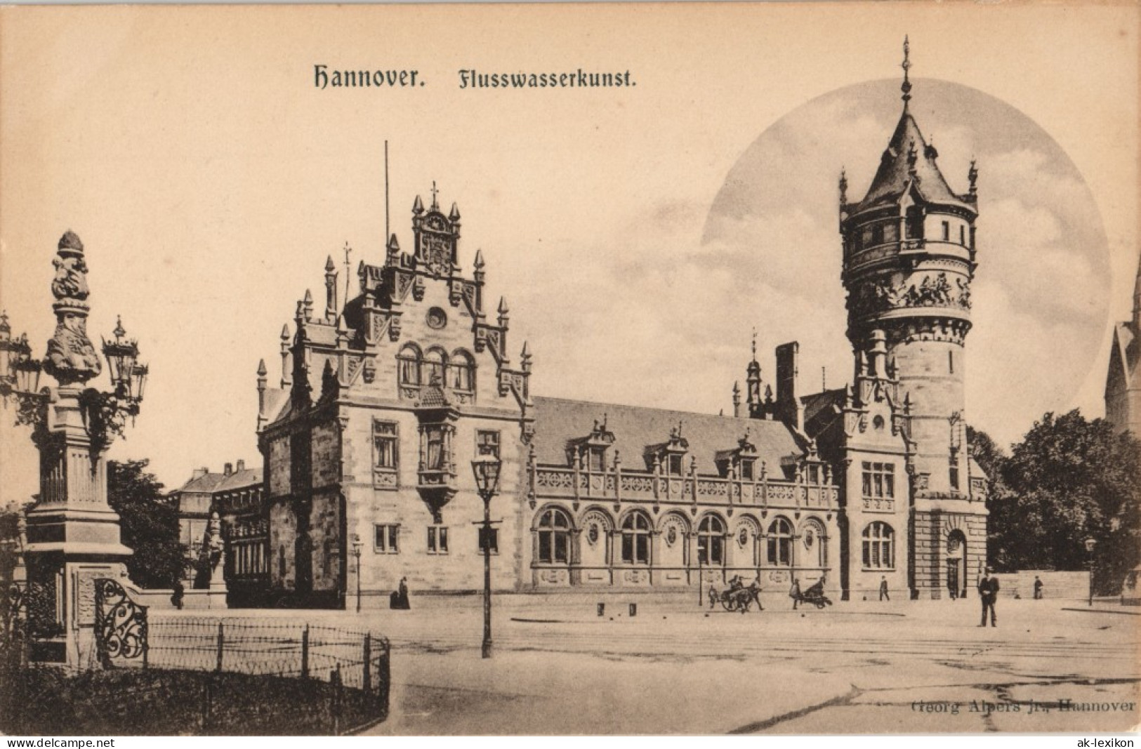 Ansichtskarte Herrenhausen-Hannover Flusswasserkunst 1911 - Hannover