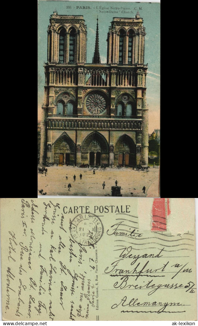 CPA Paris Kathedrale Notre-Dame De Paris 1929 - Notre-Dame De Paris